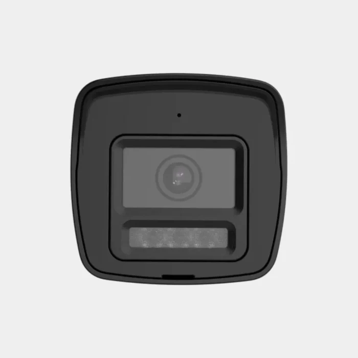 صورة مقربة لعدسة كاميرا هيك فيجن DS-2CE16D0T-LPTS بدقة 2 ميجا، توضح فتحة العدسة 3.6mm ومستشعرات الإضاءة الهجينة (Smart Hybrid Light) والمايكروفون المدمج.