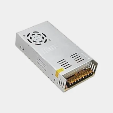 باور صبلاي 20 أمبير معدني بفتحات تهوية ومروحة لتشغيل كاميرات المراقبة