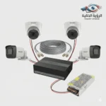 عرض سيستم كاميرات هيكفيجن كامل 4 كاميرات هيكفيجن 2 ميجا وجهاز تسجيل eDVR بهارد SSD مدمج ولفة سلك 50 متر وباور سبلاي